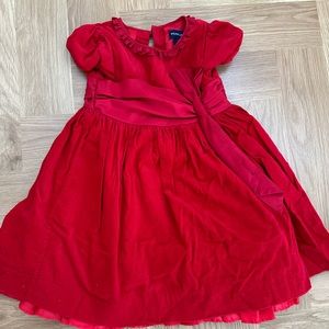 Ralph Lauren Red Corduroy Party Dress
